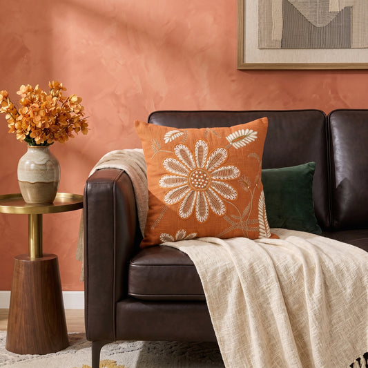 Cushion Cover Dahlia Mustard