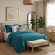 Cotton Diamond Quilt Set