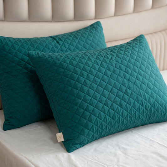 Cotton Diamond Quilted Shams