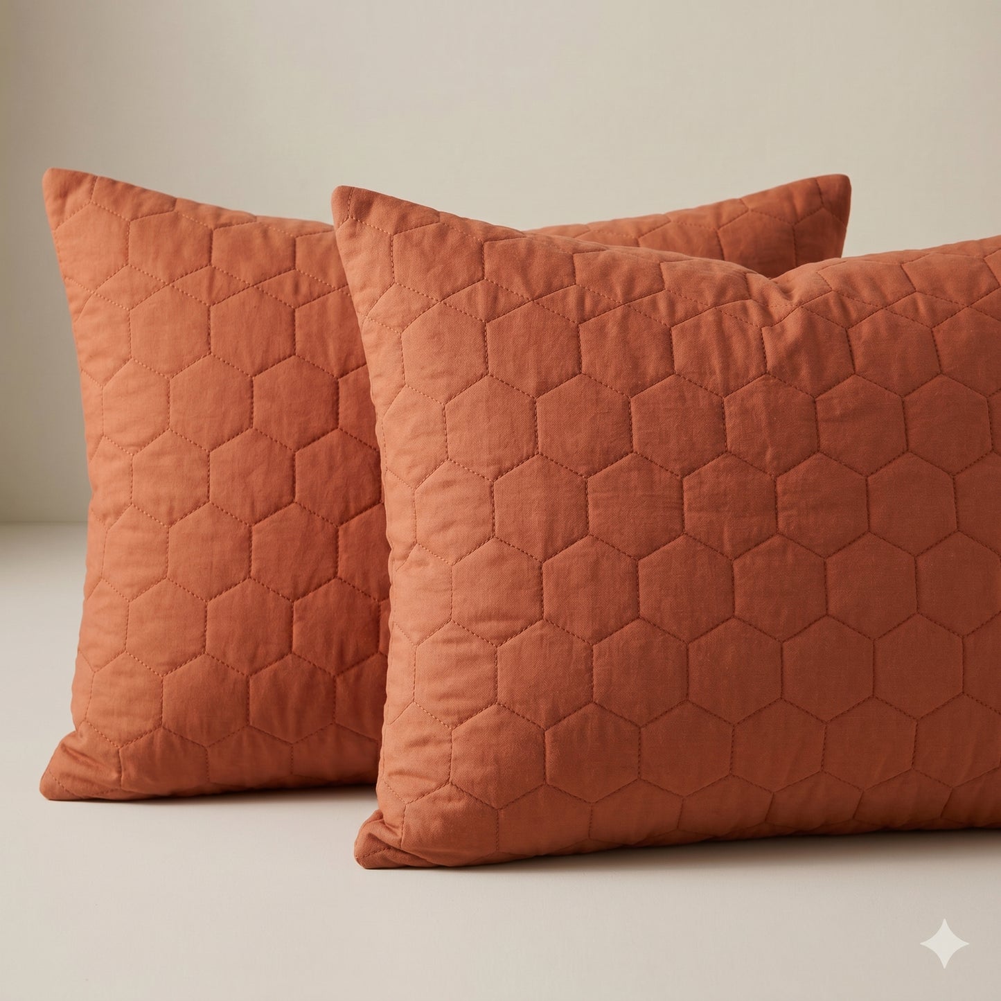 Cotton Honey comb Quilted Shams