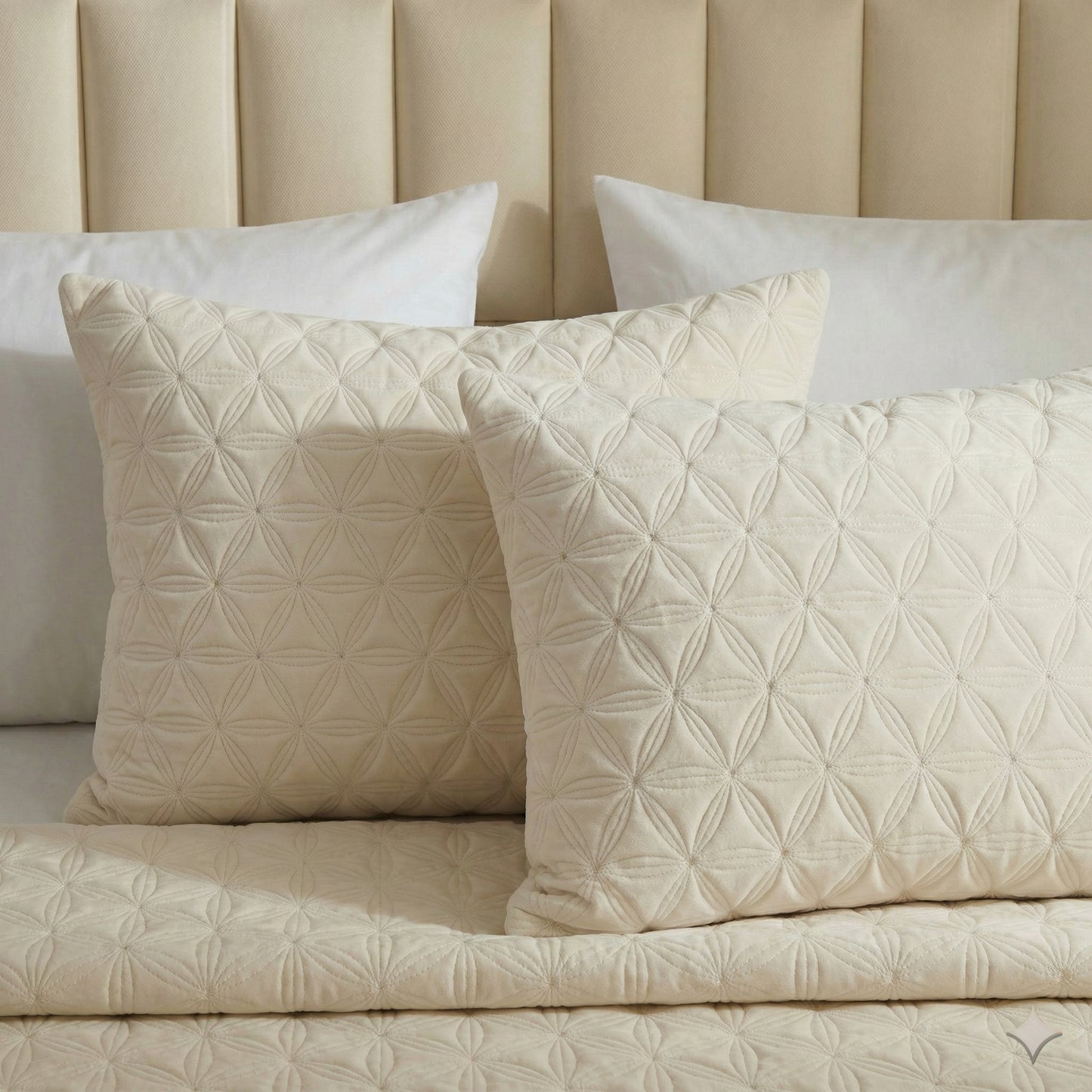Cotton Heritage Geo Floral Quilted Shams