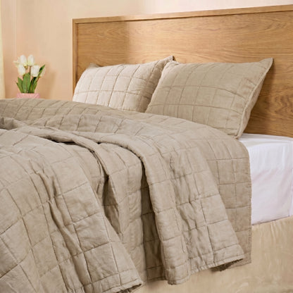 European Linen Grid Quilt