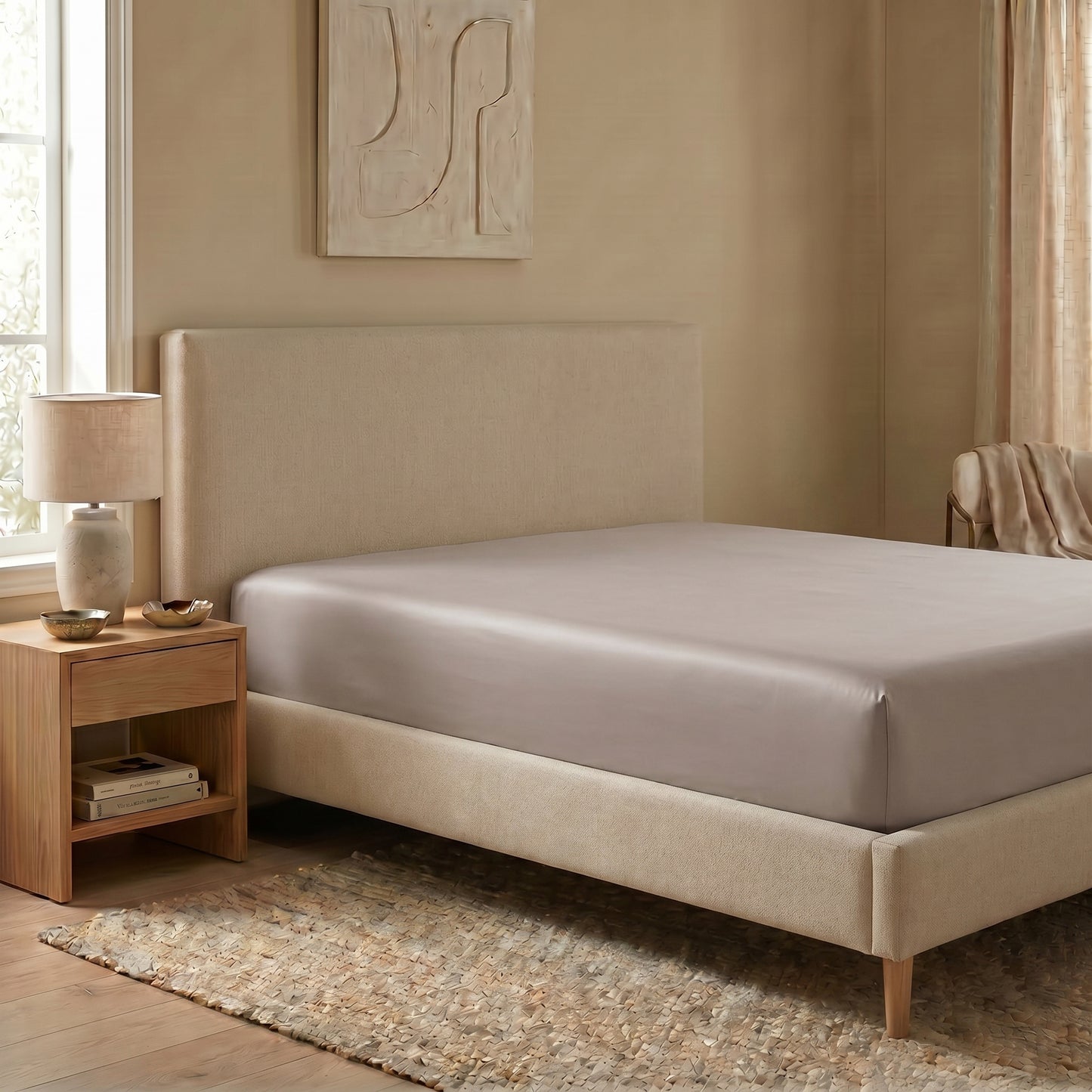 Organic Sateen Fitted Sheet