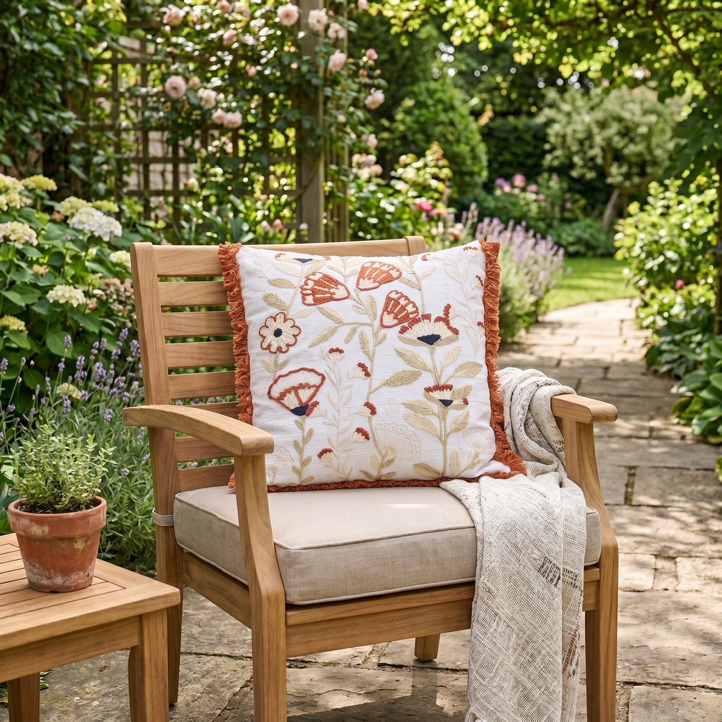 Cushion Cover Tulip Rust