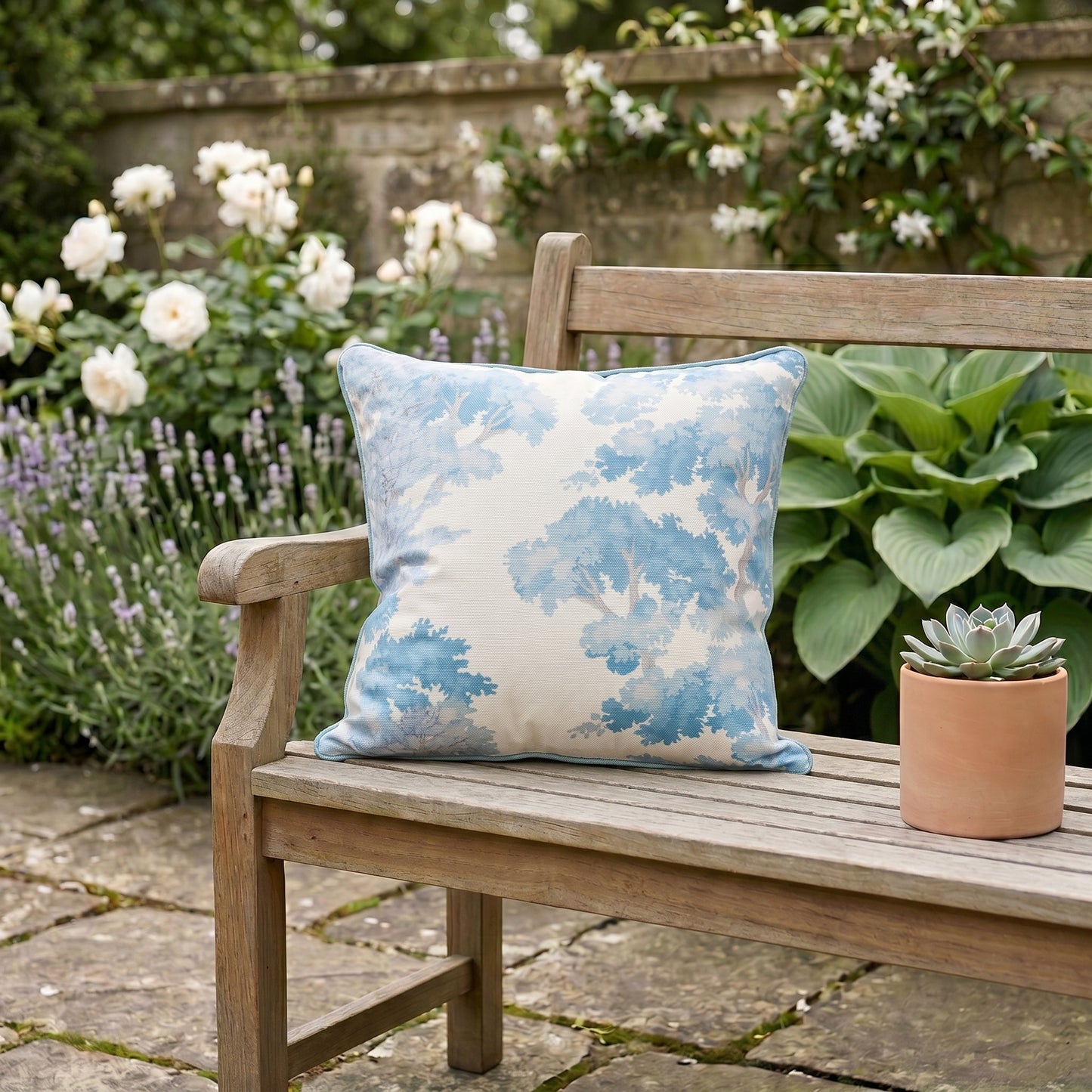 Cushion Cover Blue Jungle