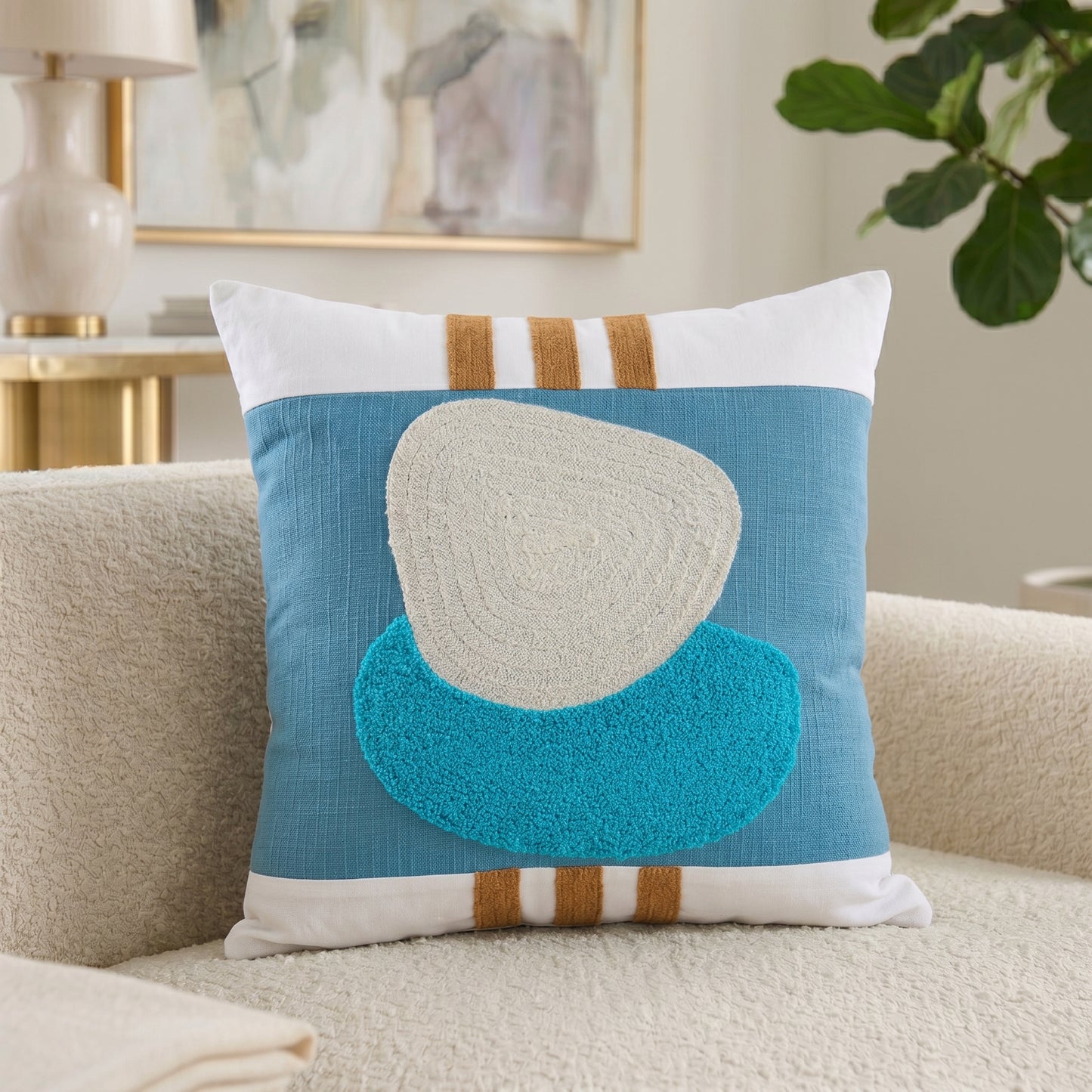 Cushion Cover Rock Blue