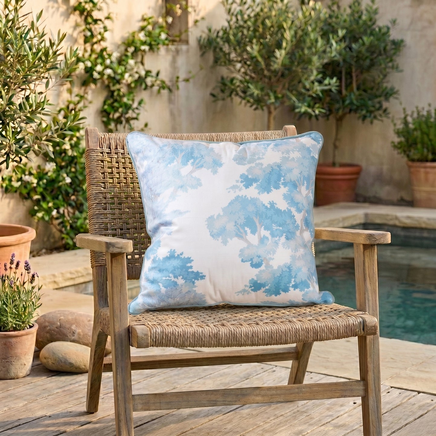 Cushion Cover Blue Jungle