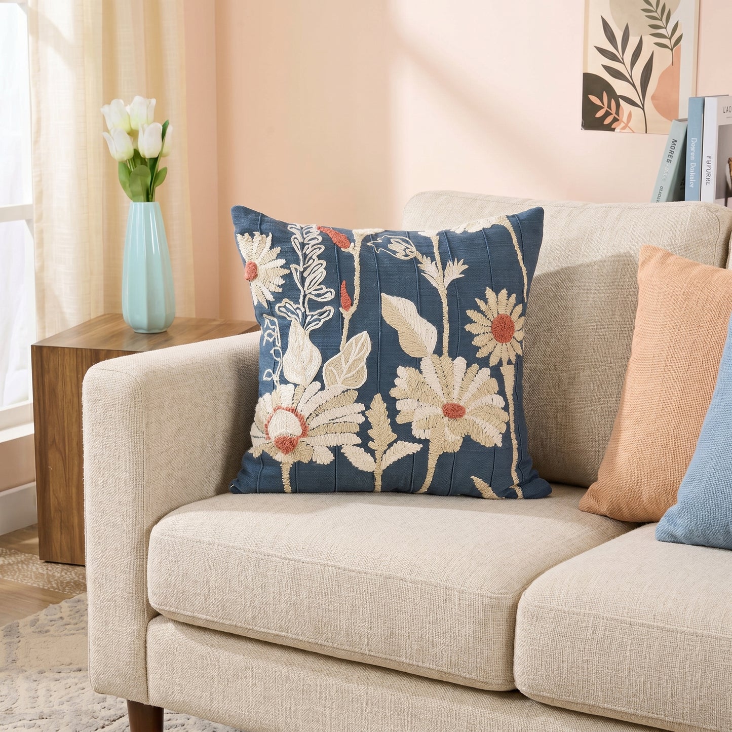 Cushion Cover Jacobean Multi