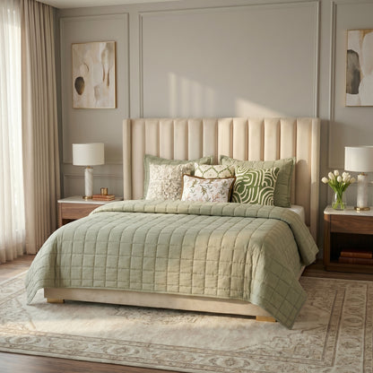 European Linen Grid Quilt