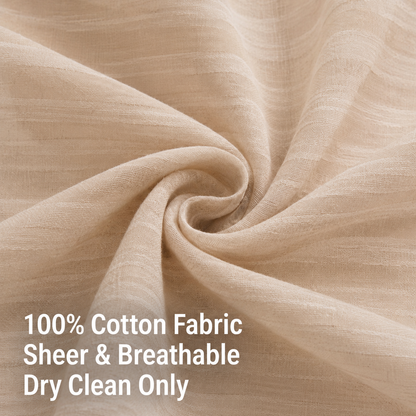 Elysion Pure Cotton Sheer Curtains