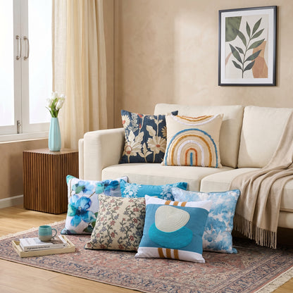 Cushion Cover Dahlia Blue