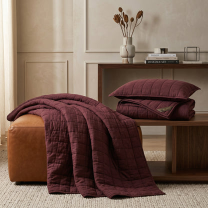 European Linen Grid Quilt