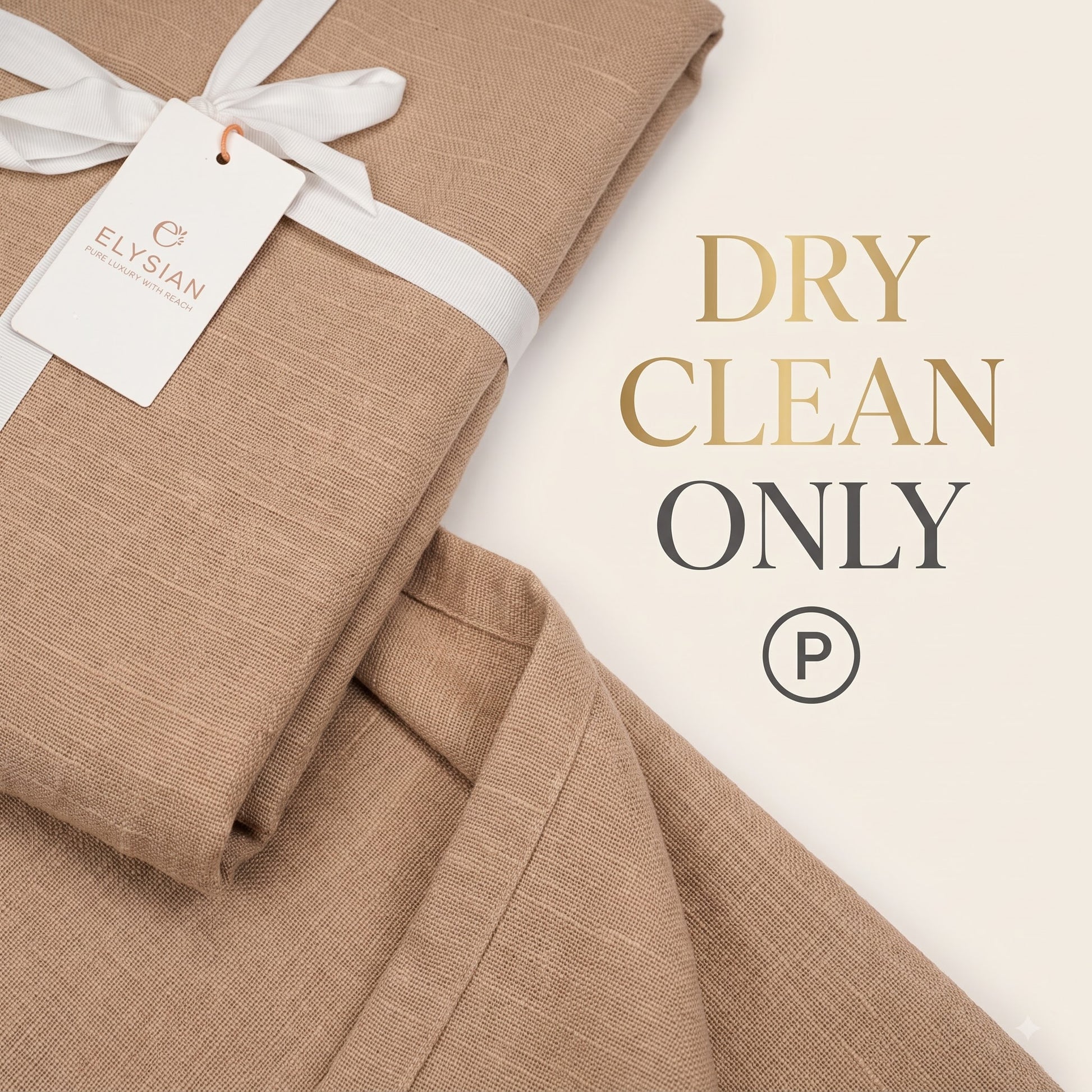 Cotton slub curtain, full panel, Beige