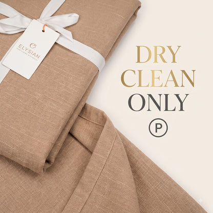 Cotton slub curtain, full panel, Beige