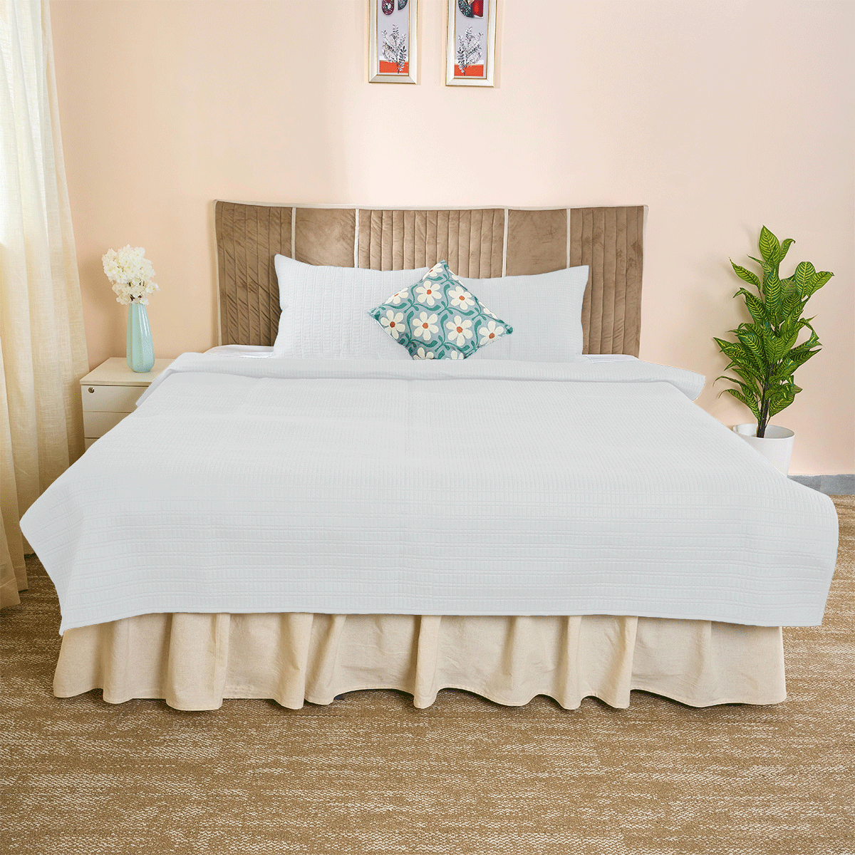 Cotton Brick Quilted Shams