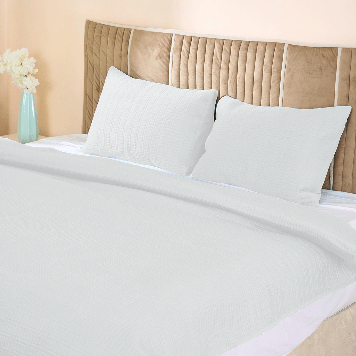 Cotton Brick Quilted Shams