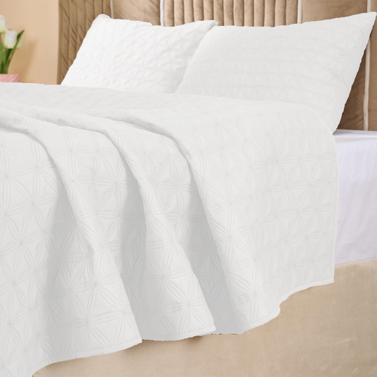 Cotton Heritage Geo Floral Quilt set