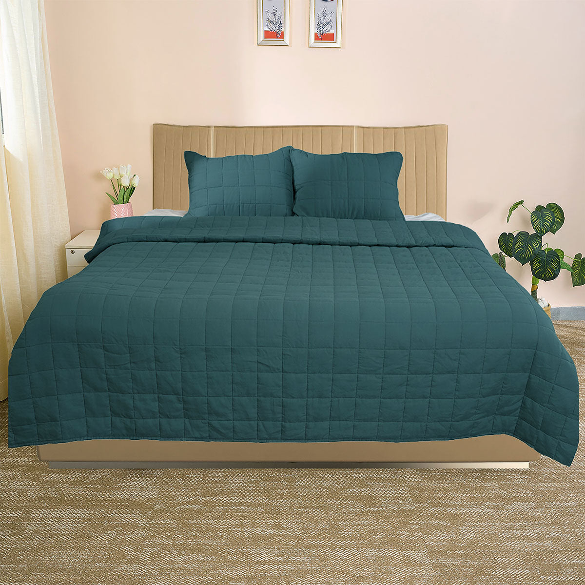 European Linen Grid Quilt