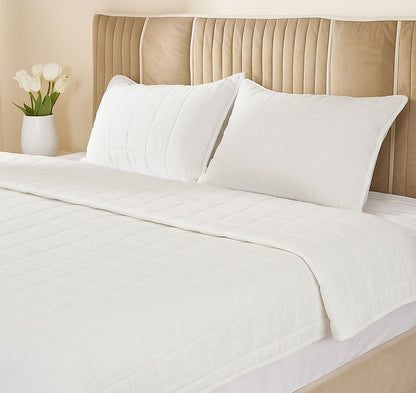 European Linen Grid Quilt