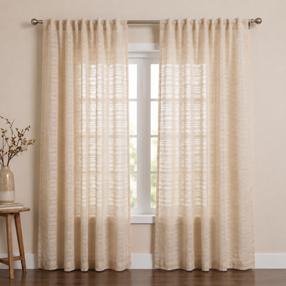 Elysion Pure Cotton Sheer Curtains