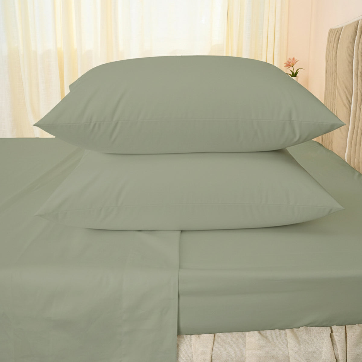 Organic Percale Fitted Sheet set