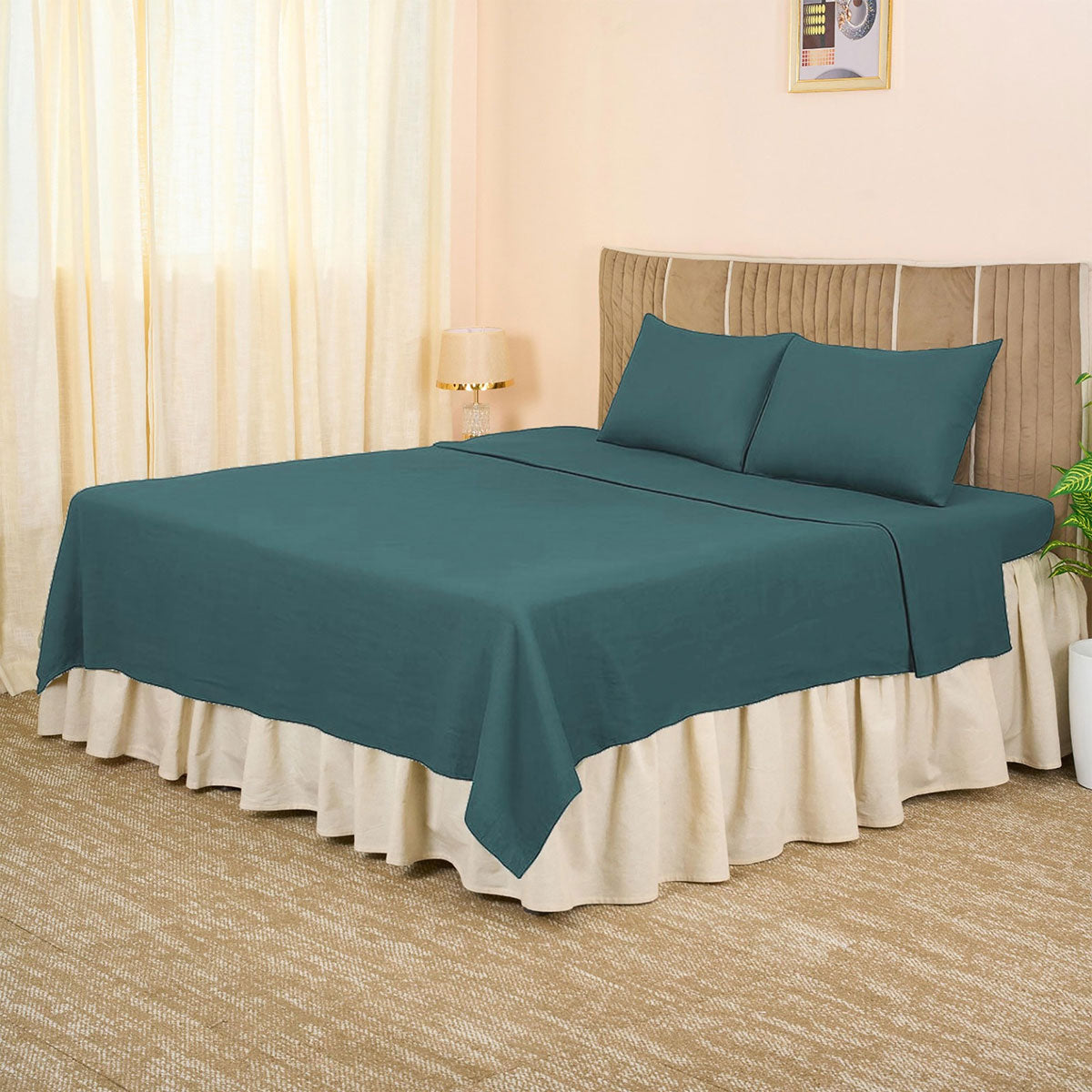 European Linen Flat Sheet set