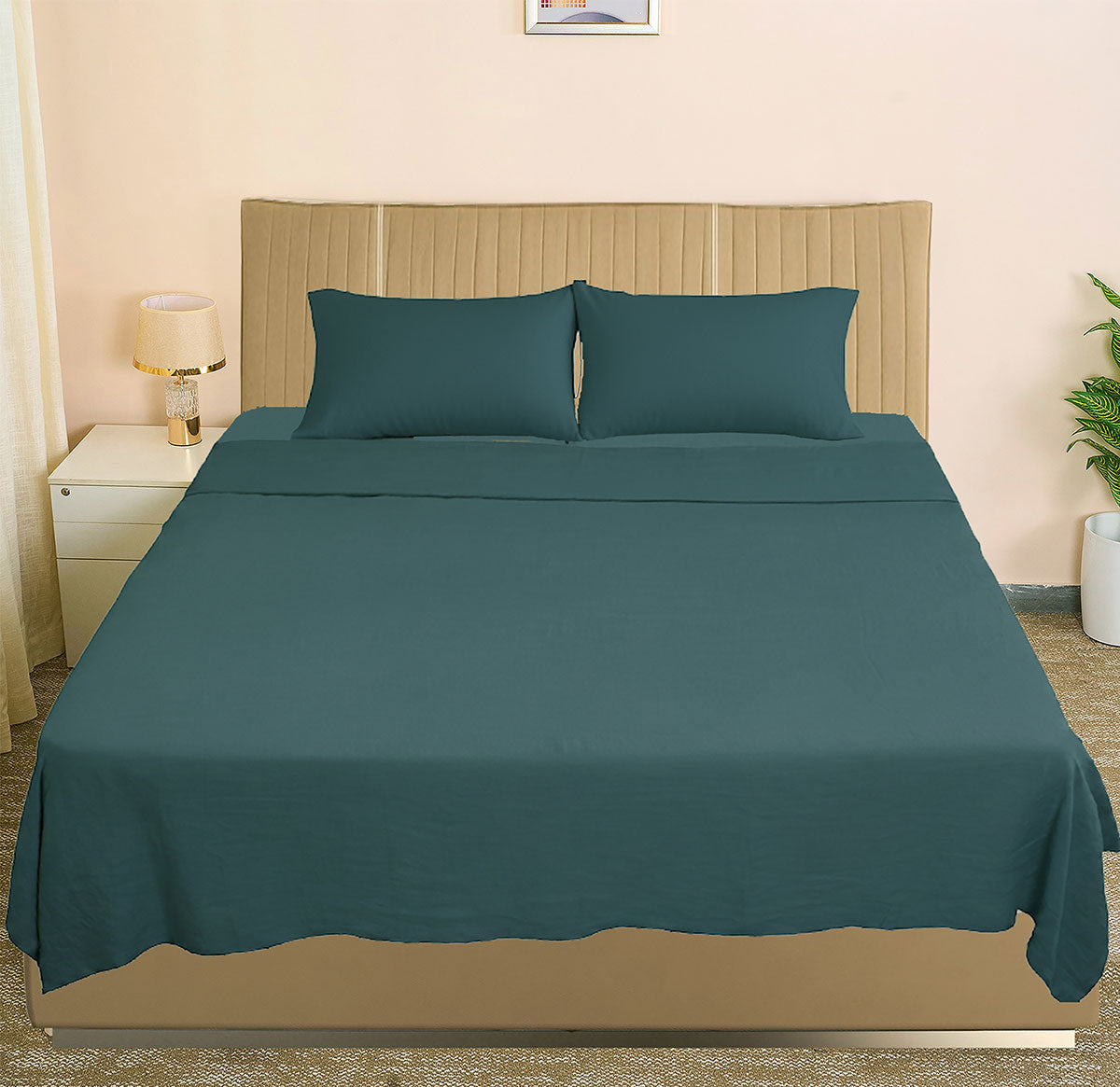 European Linen Flat Sheet set
