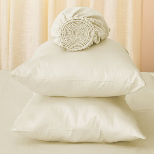 Organic Sateen Fitted Sheet set