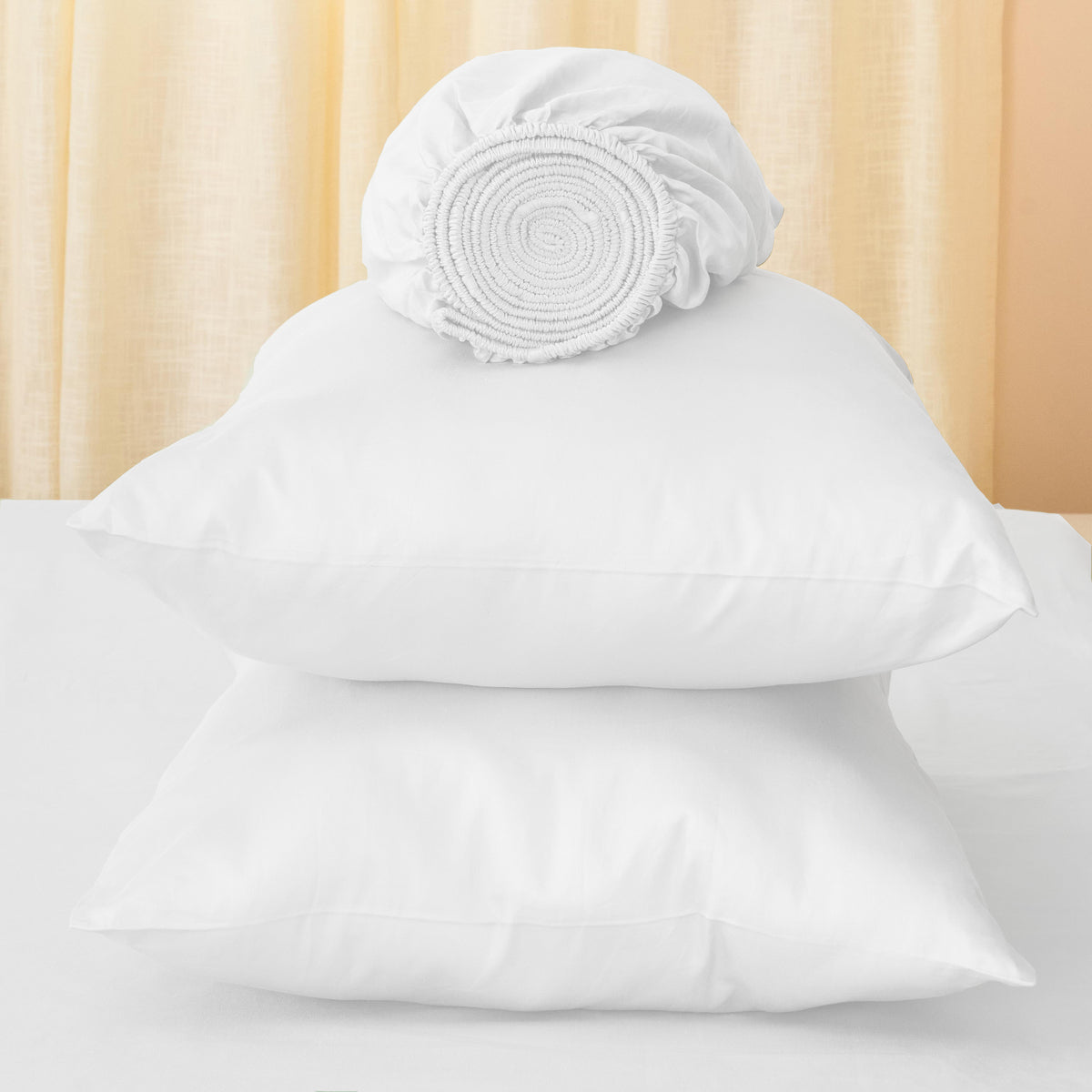 Organic Sateen Fitted Sheet set