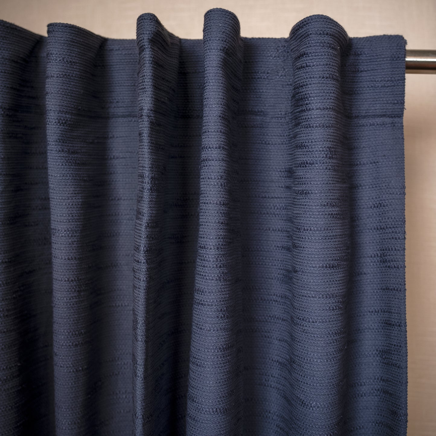 Heavy slub cotton curtain, full panel, Nightfall