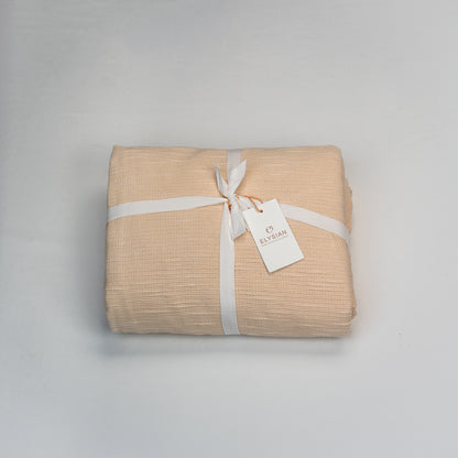 Heavy slub cotton curtain, full panel, Ivory