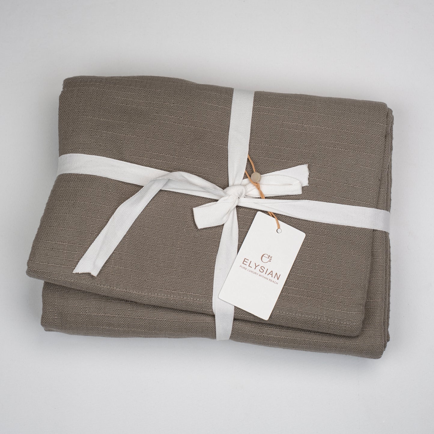 Pure Cotton Slub Curtain Dark Grey