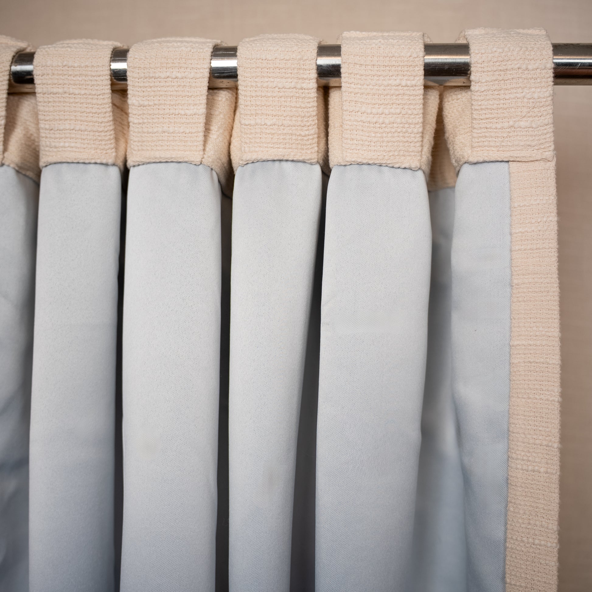 Heavy slub cotton curtain, full panel, Ivory