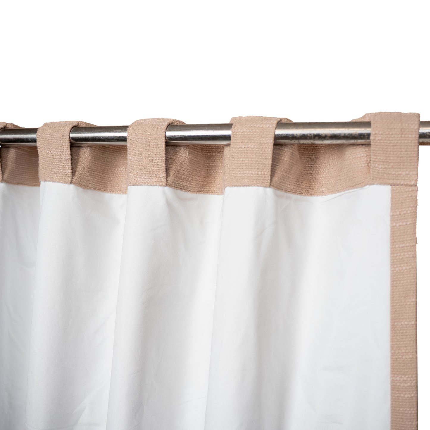 Heavy slub cotton curtain, full panel, Beige