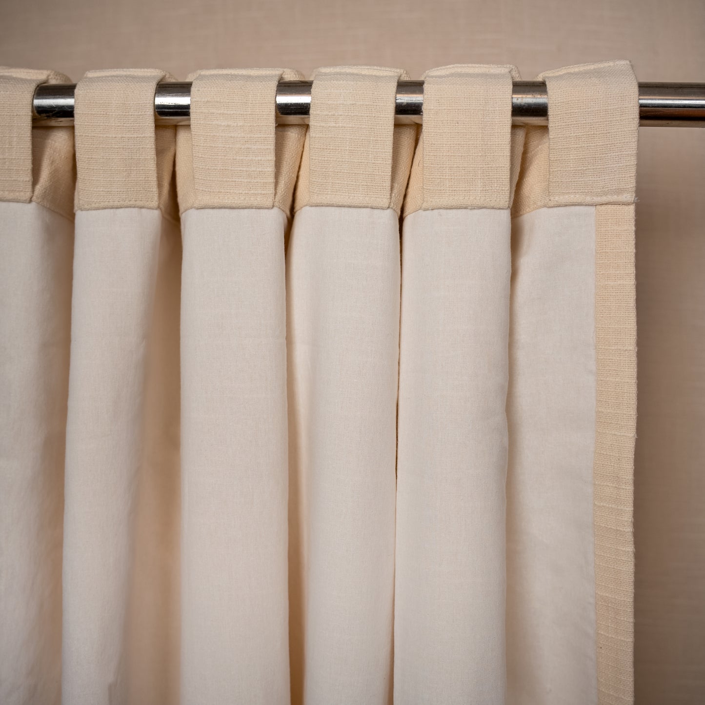 Pure Cotton Slub Curtain Dark Grey