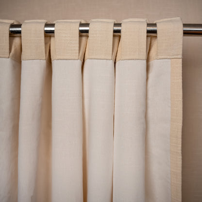 Pure Cotton Slub Curtain Dark Grey