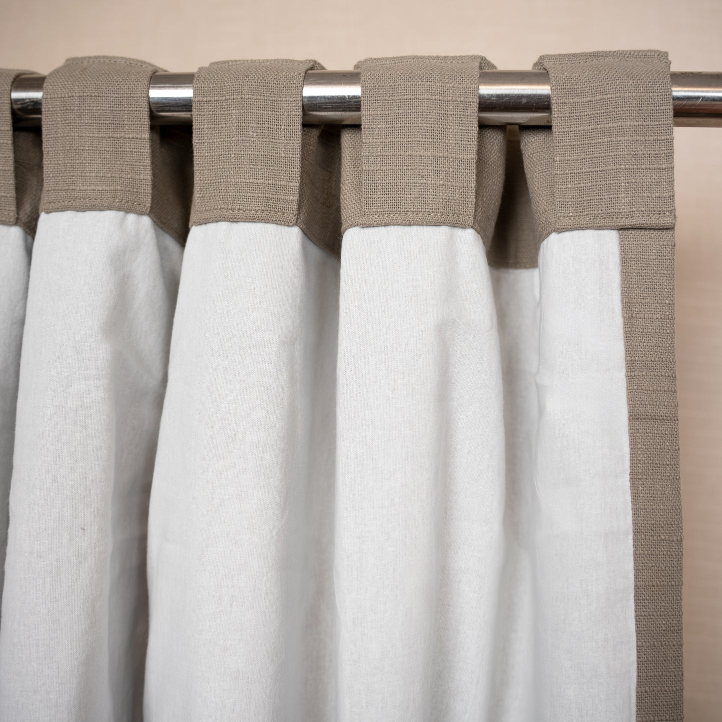 Pure Cotton Slub Curtain Dark Grey