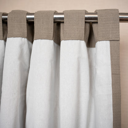 Pure Cotton Slub Curtain Dark Grey
