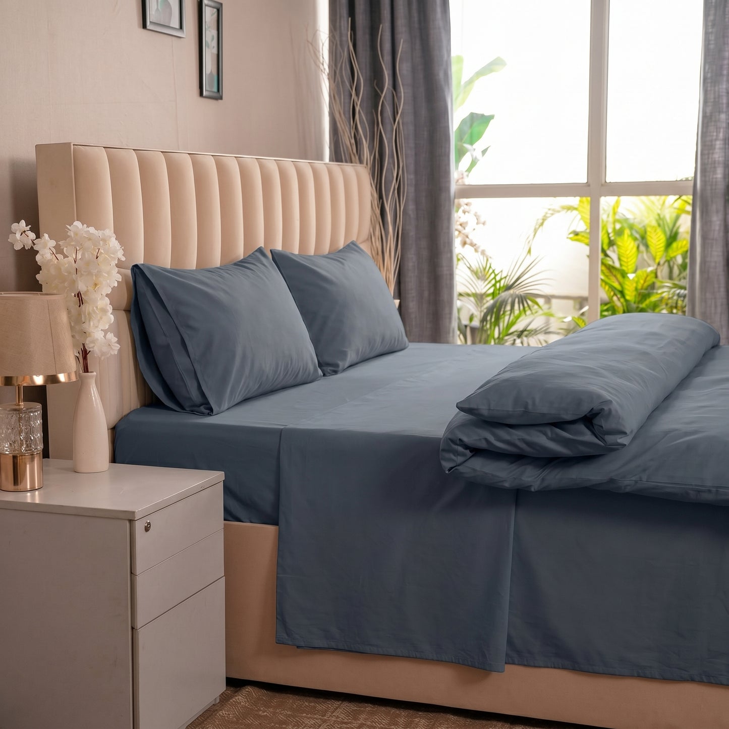 Organic Percale Duvet Cover Set