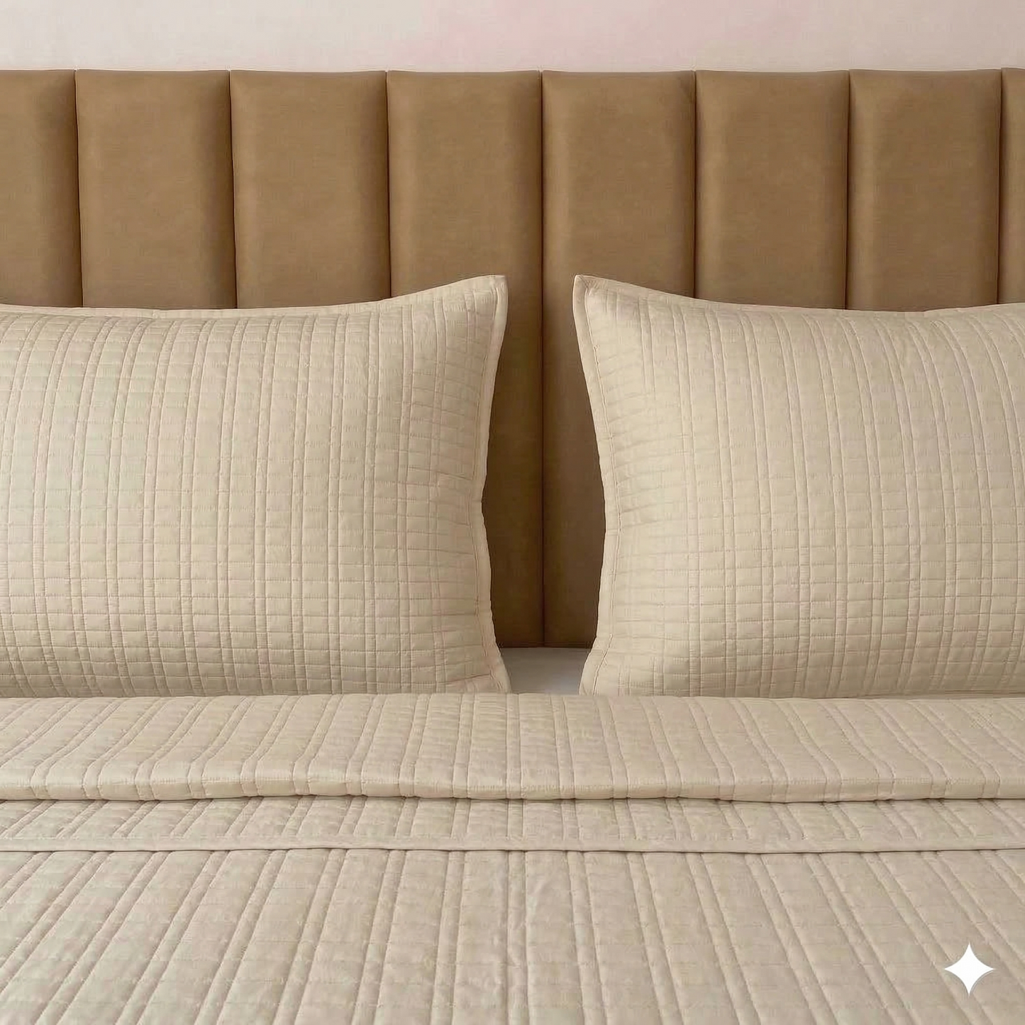 Cotton Brick Quilted Shams