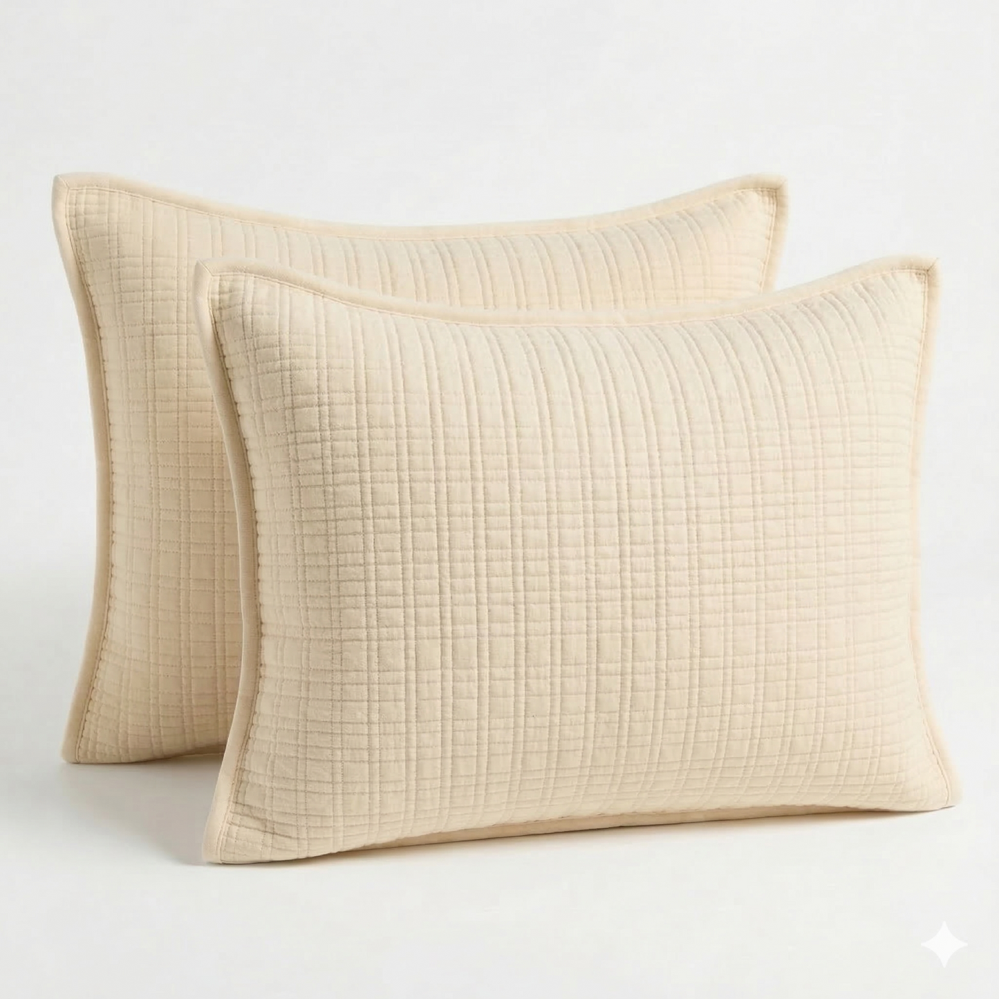 Cotton Brick Quilted Shams