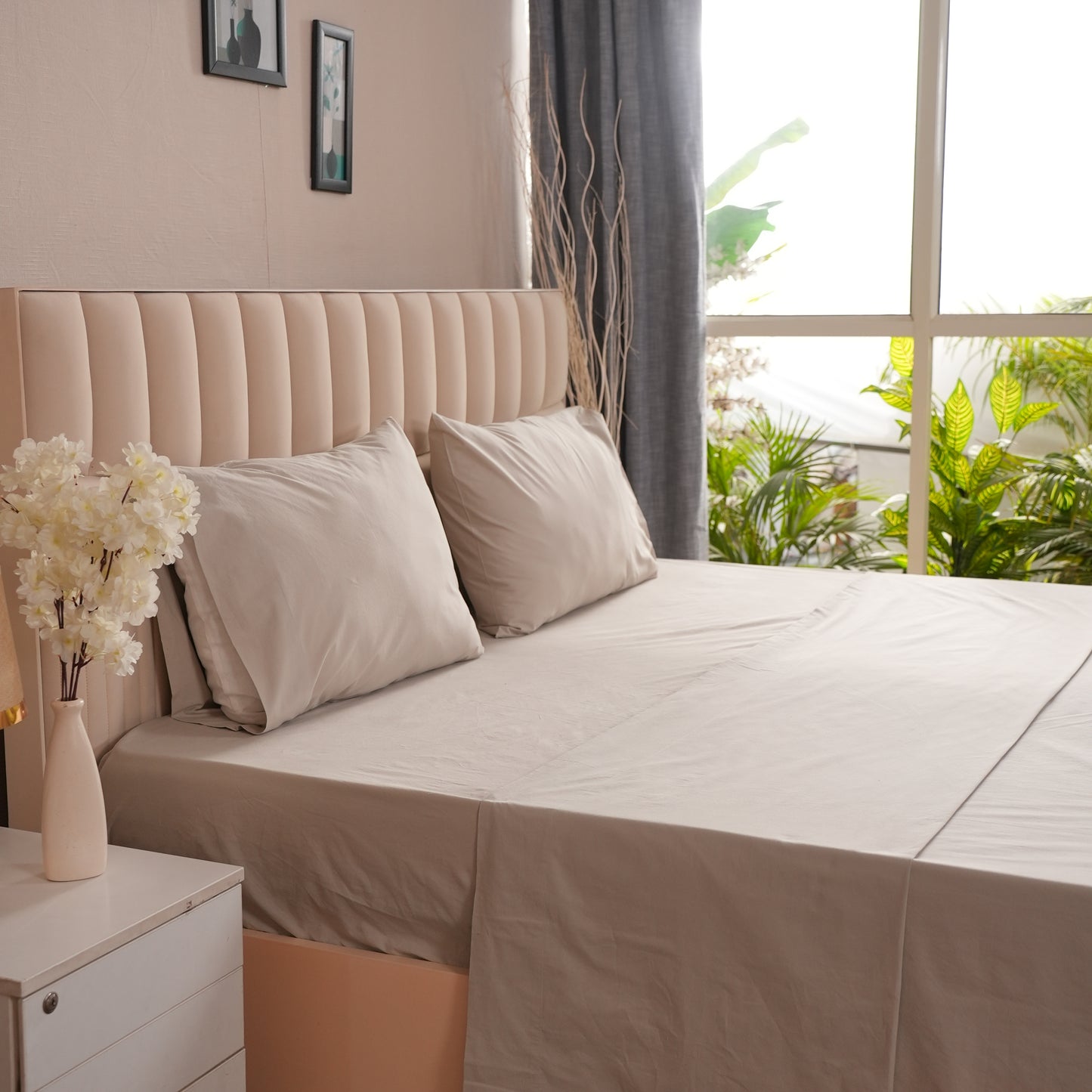 Organic Percale Flat Sheet set