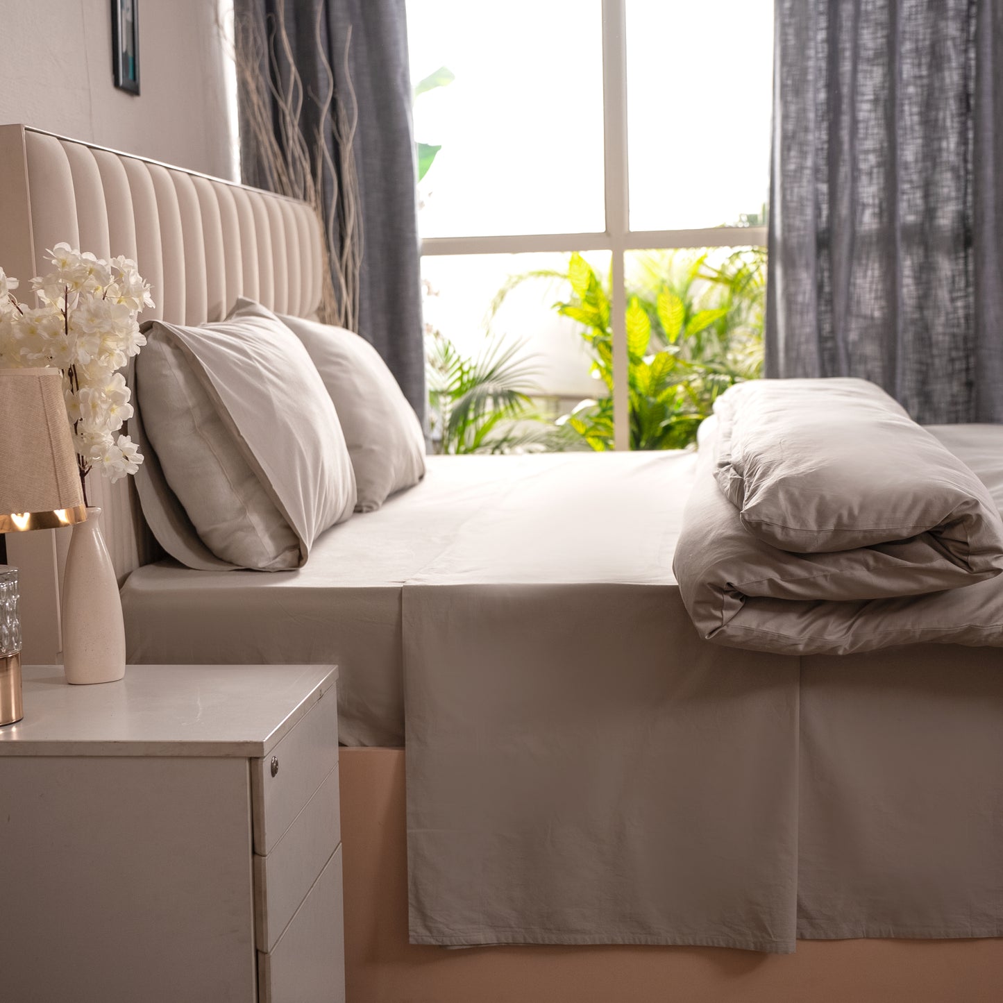 Organic Percale Duvet Cover Set