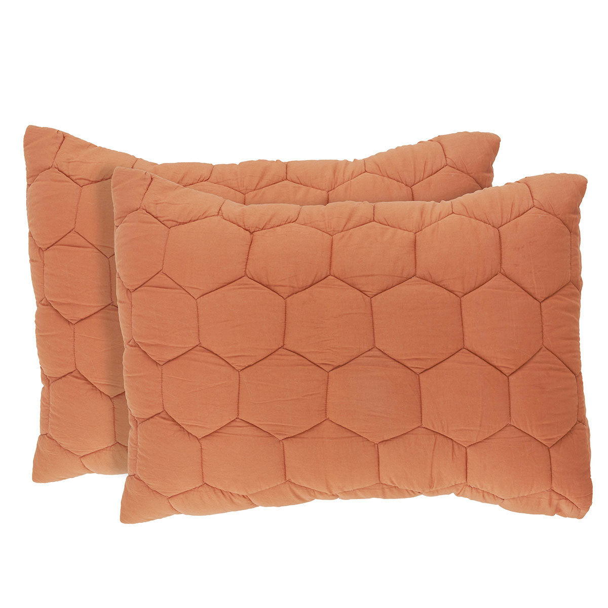 Cotton Honey comb Quilted Shams