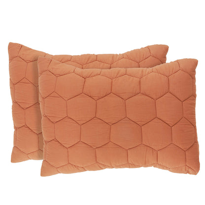 Cotton Honey comb Quilted Shams