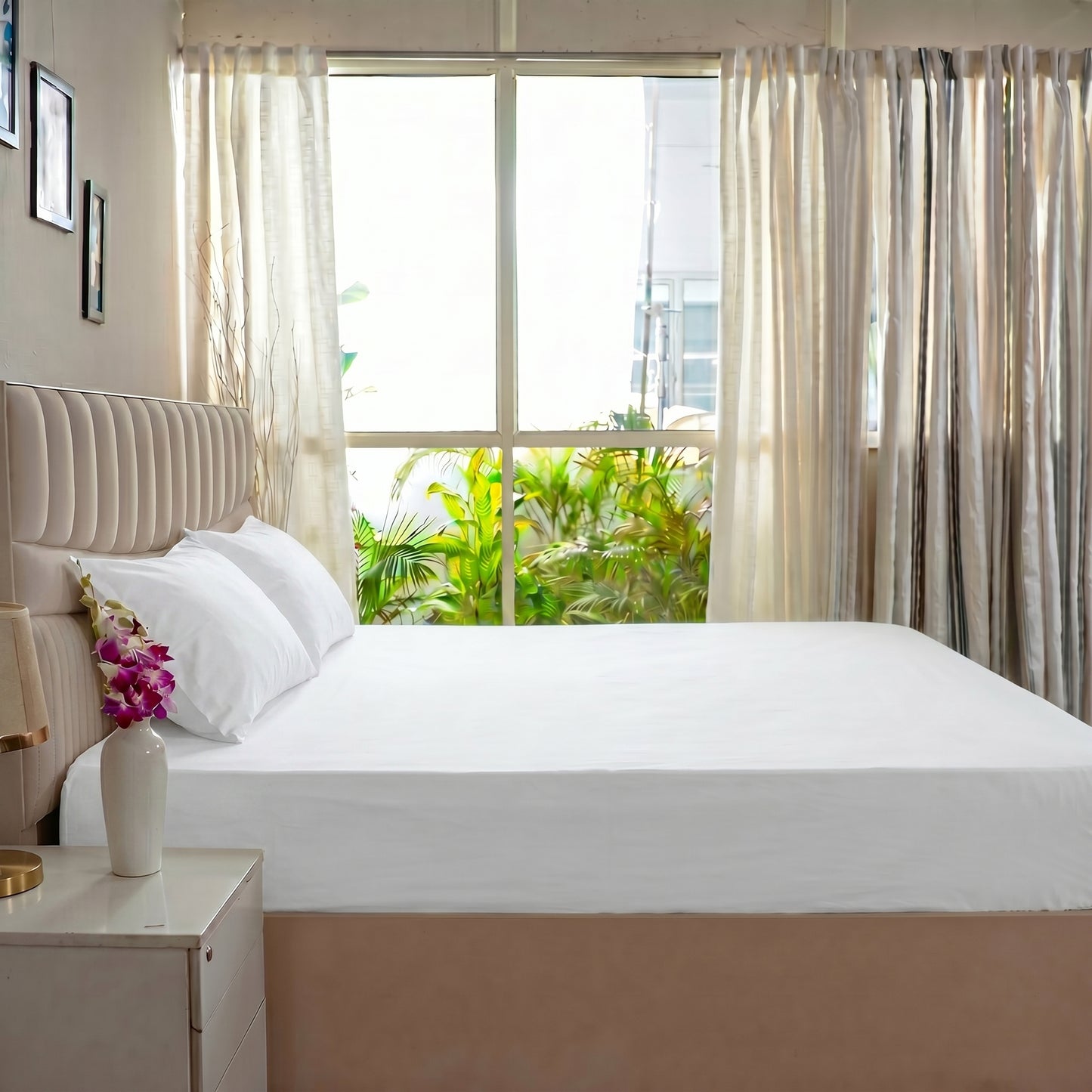 Organic Sateen Fitted Sheet set