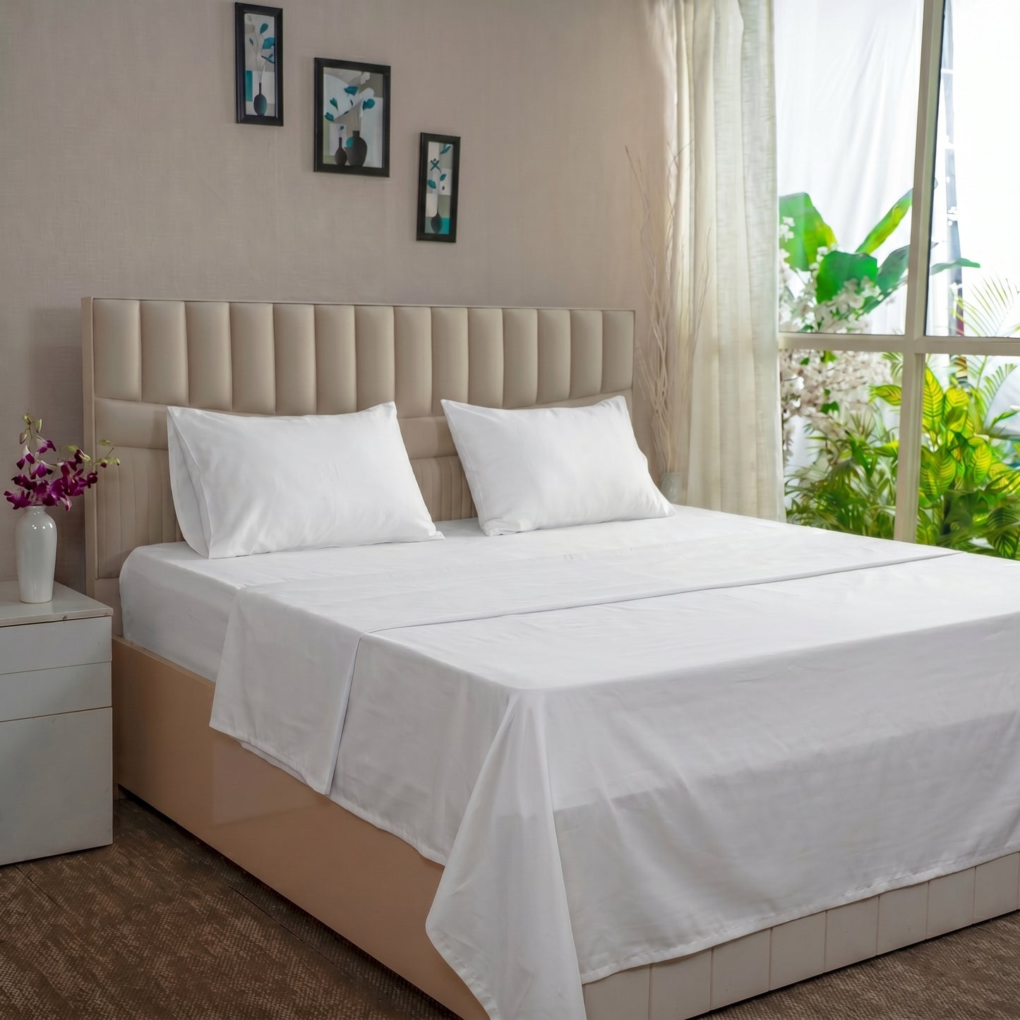 Organic Sateen Flat Sheet set