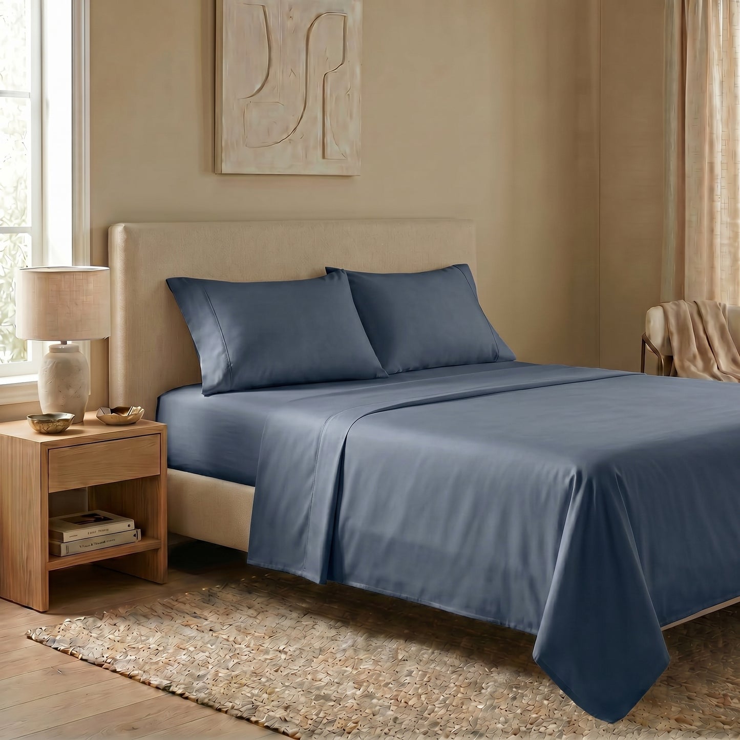 Organic Sateen Flat Sheet set
