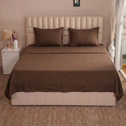 European Linen Flat Sheet set