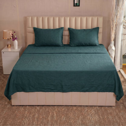 European Linen Flat Sheet set